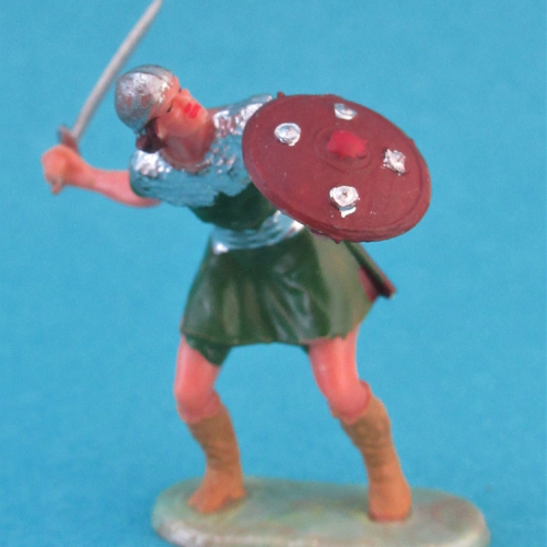 8837 4 Normand se défendant avec épée et bouclier  (III a).